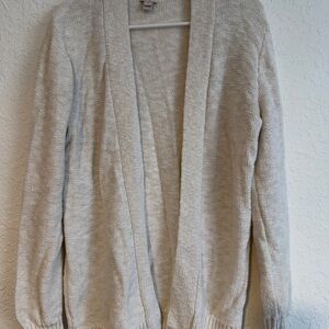 J. Crew Women's Cream Open-Front Cardigan